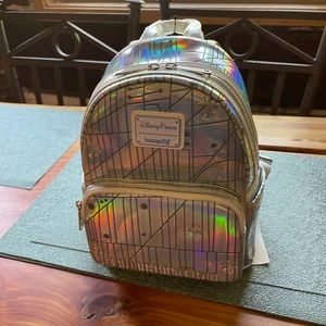 Disney Loungefly Tomorrowland silver mini backpack